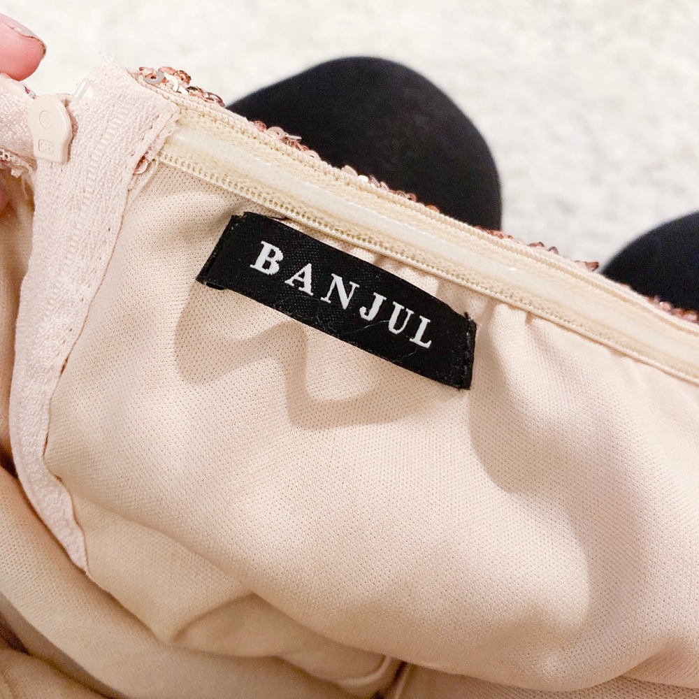 Nude Banjul Sequin Bodycon Dress - Picture 4 of 5